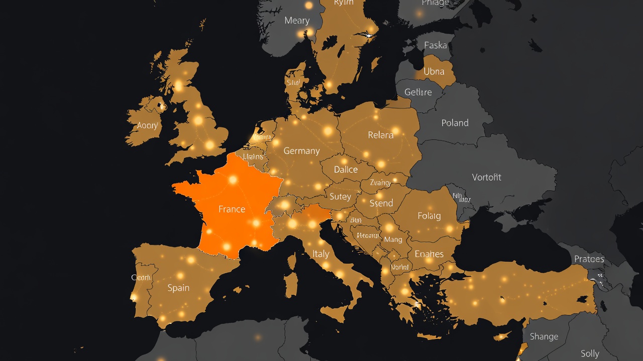 Orange 4G/5G coverage map of Europe